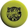 DUFFA Hat 2014 Black 'Out Of This World' logo on fluorescent yellow disc